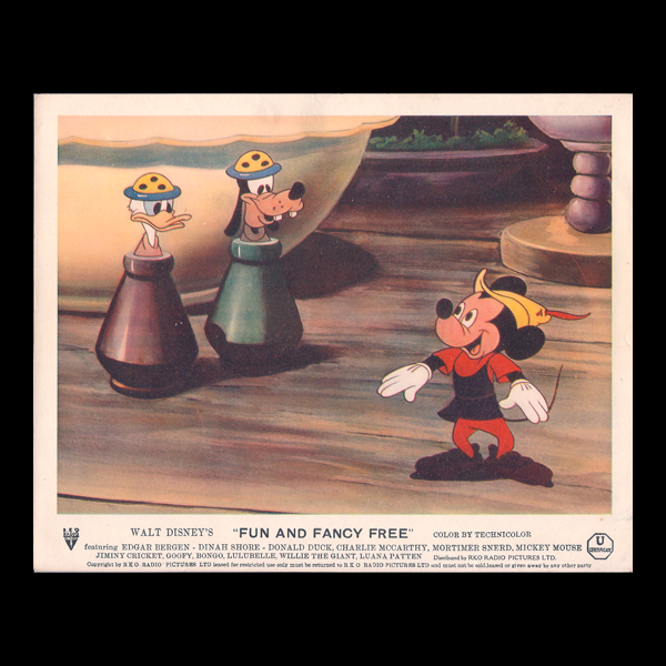 disney fun and fancy free lobby card 2