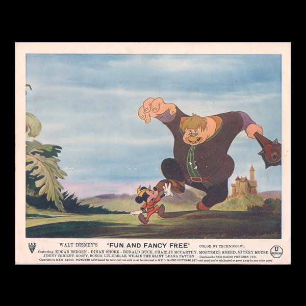 disney fun and fancy free lobby card 3