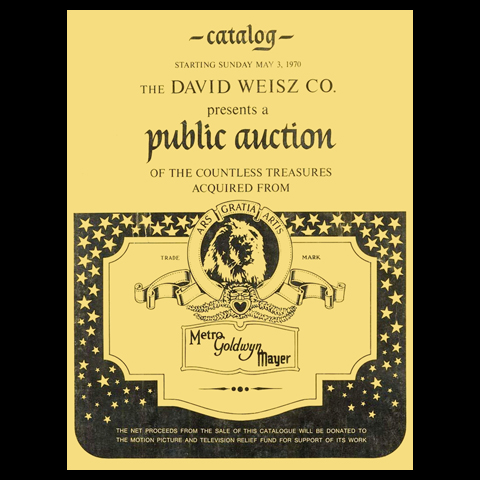MGM Auction Catalog - 1970 MGM Auction Catalog - 1970