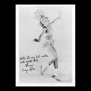 Sonja Henie - 8"x6" Framed Print